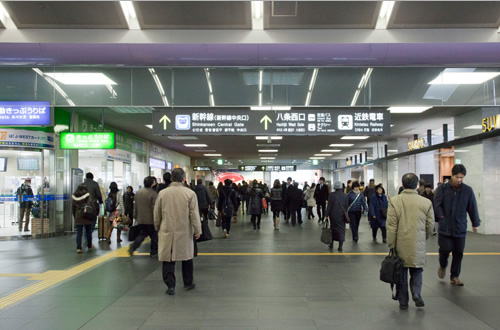 京都駅からの直通バス・のりば案内1