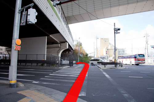 地下鉄・近鉄 竹田駅からのアクセス（徒歩）4